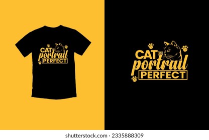 International Cat Day - August 8th, Purrfectly Celebrating Our Feline Friends T-shirt Design