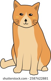 International Cat Day Character. Adorable Pet Animals. Vector Illustration