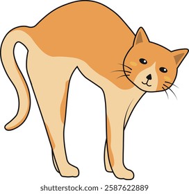 International Cat Day Character. Adorable Pet Animals. Vector Illustration