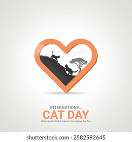 International Cat Day Creative Ads Design