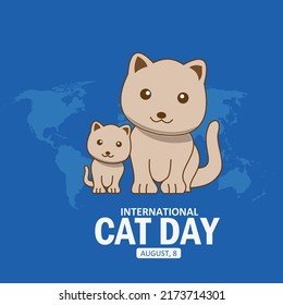 International Cat Day Vector. Good for International Cat Day. Simple and elegant design