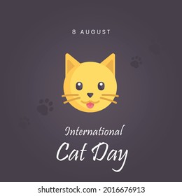 International Cat Day. Vector illustration design.
