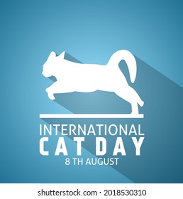 International cat day. Vector illustration. Suitable for banner, poster, campaign and greeting card.