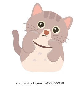 International cat day vector illustration