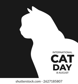 International cat day vector illustration. Poster, Banners, campaign and greeting card.