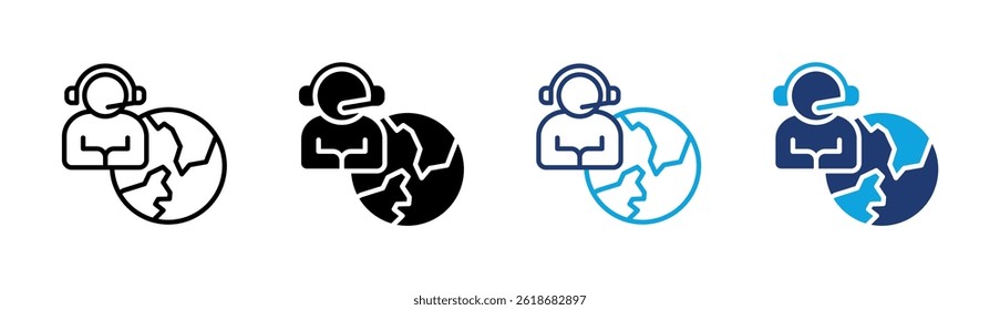 International Center Icon Element For Design