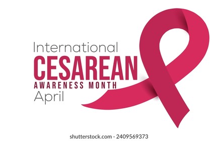 International Cesarean Awareness Month. background, banner, card, poster, template. Vector illustration.