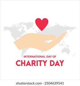 International Charity Day, design illustration for social media