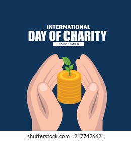International Charity Day Vector. Simple and elegant design