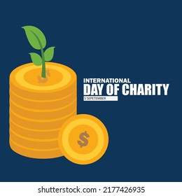 International Charity Day Vector. Simple and elegant design