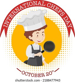 International Chef Day Poster Design illustration