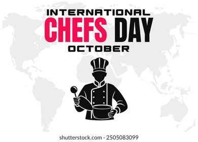 International Chefs Day Background Vector Culinary Celebration and Chef Appreciation Design