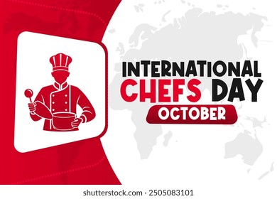 International Chefs Day Background Vector Culinary Celebration and Chef Appreciation Design