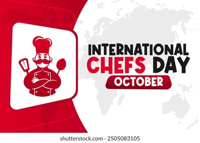 International Chefs Day Background Vector Culinary Celebration and Chef Appreciation Design