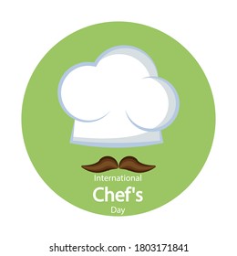 International Chefs Day, vector art illustration.