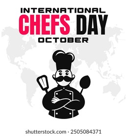 International Chefs Day Vector Culinary Arts and Chef Appreciation Design
