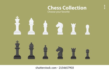 international chess board game strategic silhouette victory illustration king queen sign sport flat