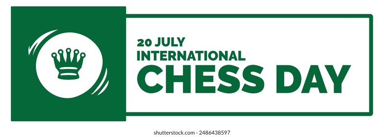 international chess day, 20 July, chess board, world map concept design, eps file. vector illustration.