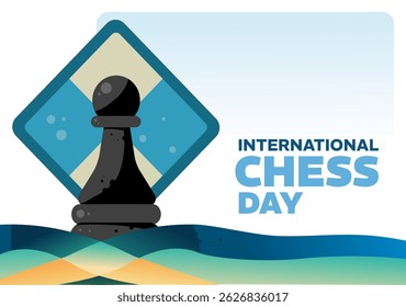 International Chess Day – background, banner, card, poster – vector illustration