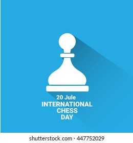 international chess day background or poster. vector chess day banner. vector chessman
