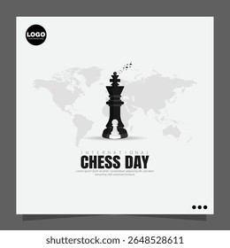 International Chess Day, celebrated on July 20th, honors the game of chess.