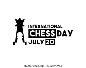 International Chess Day. July 20. Eps 10.