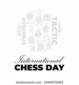 International chess day poster design