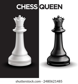 International Chess day chess Queen black and white colour with black and white background