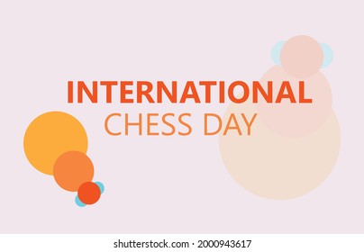 International chess day vector design
