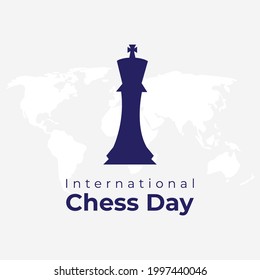 international chess day- vector illustration.