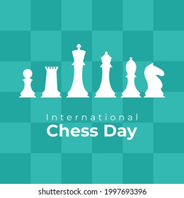 international chess day- vector illustration