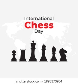 international chess day- vector illustration