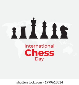 international chess day- vector illustration