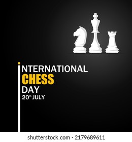 International Chess Day vector illustration