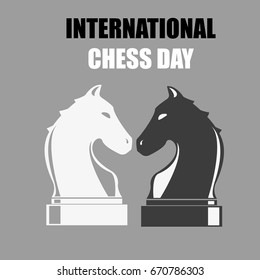 International Chess Day. Vector illustration