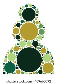 International chess shape vector design by color point