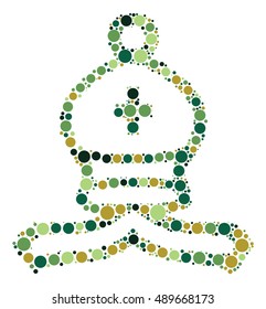 International chess shape vector design by color point