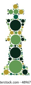 International chess shape vector design by color point