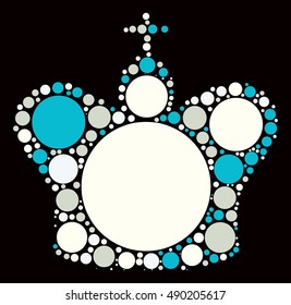 International chess shape vector design by color point