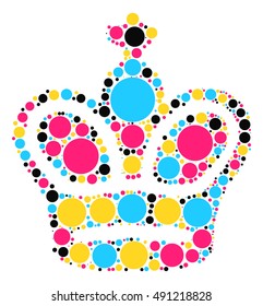 International chess shape vector design by color point