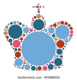 International chess shape vector design by color point