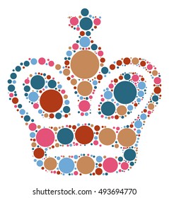 International chess shape vector design by color point