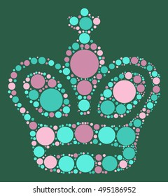 International chess shape vector design by color point