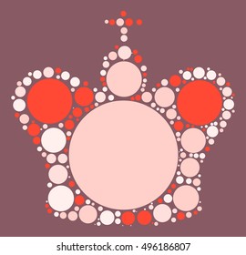 International chess shape vector design by color point