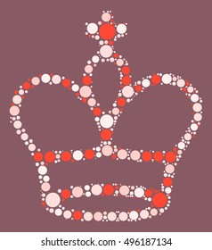 International chess shape vector design by color point