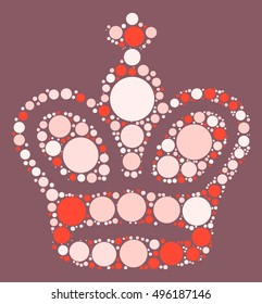 International chess shape vector design by color point