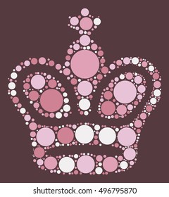 International chess shape vector design by color point