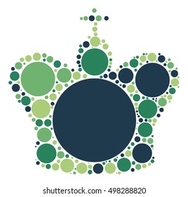 International chess shape vector design by color point