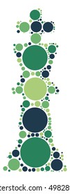 International chess shape vector design by color point