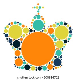 International chess shape vector design by color point